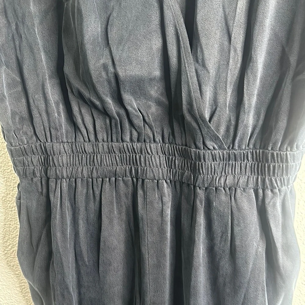 Aday Black cool intention Jumpsuit with V-Neck elastic waist 3pockets size M